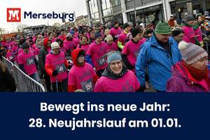 Beitragsbild Neujahrslauf - reger Andrang beim 27. Lauf 2025 © Kreissportbund Saalekreis (Bearbeitung durch Pressestelle) beitragsbild neujahrslauf