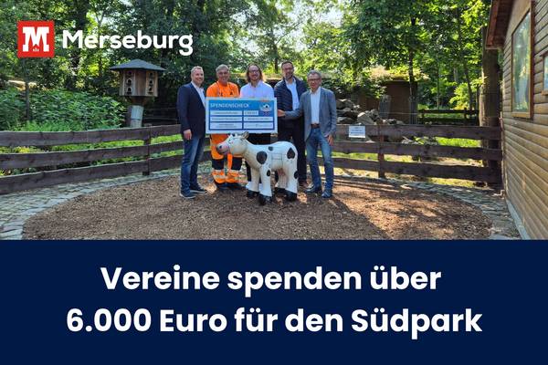 Beitragsbild Spendenübergabe: Freizeitsportverein übergibt Spendenscheck an Stadtverwaltung